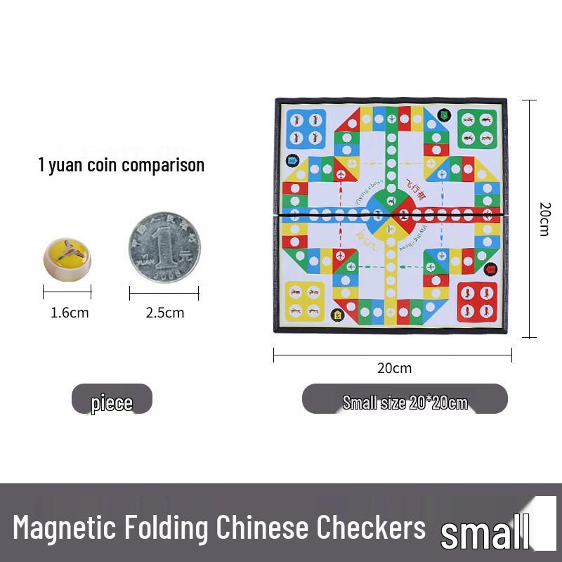 Mussels Magnetic Foldable Portable Ludo Game Set