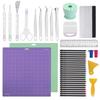 Accessories Bundle for Cricut Machine Maker, 43 Pcs All In One Tool Kit Compatible for Cricut Machine, Cricut Maker Weeding Tool, Colored Pencil,