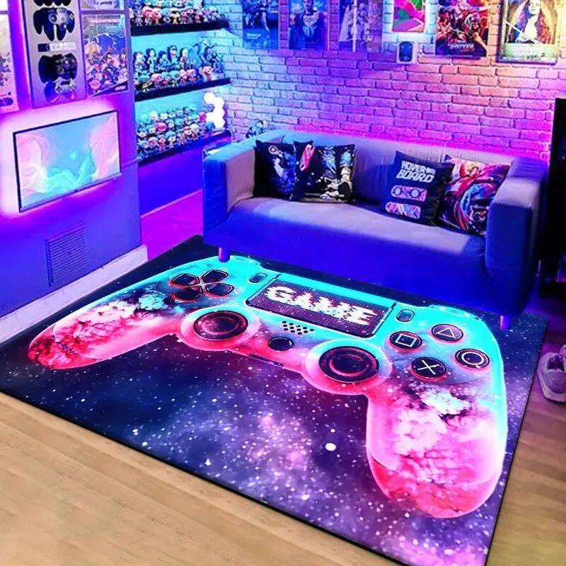 

40x60CM Game Machine Crystal Velvet Carpet Home Living Room Bedroom Bathroom Kitchen Door Mat 40X60CM