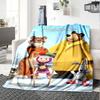 Customiz Name Personality Masha and the Bear  Blanket Soft &Warm Sofa Office Bed Travel Lunch Break Blanket, Gift Suitable All Seasons