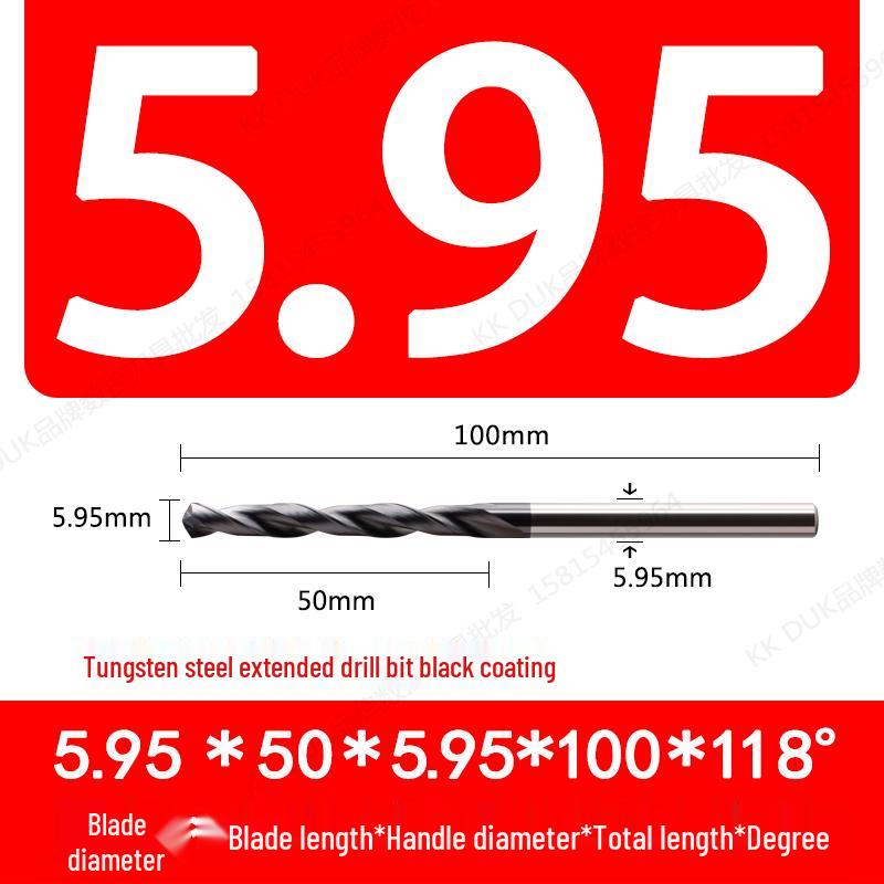 Straight Shank Solid Carbide Drill Bit Set (5.91–5.99mm)