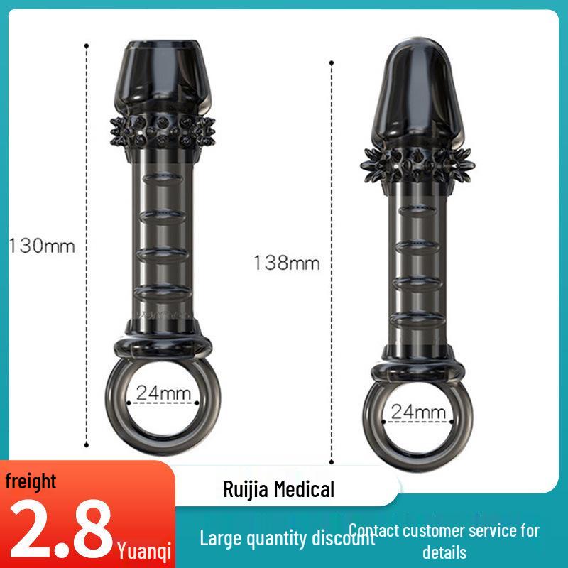 Yunman Soft Multi-Spiked Constricting Condom with Adjustable Ball Lock for Comfort and Delayed Ejaculation