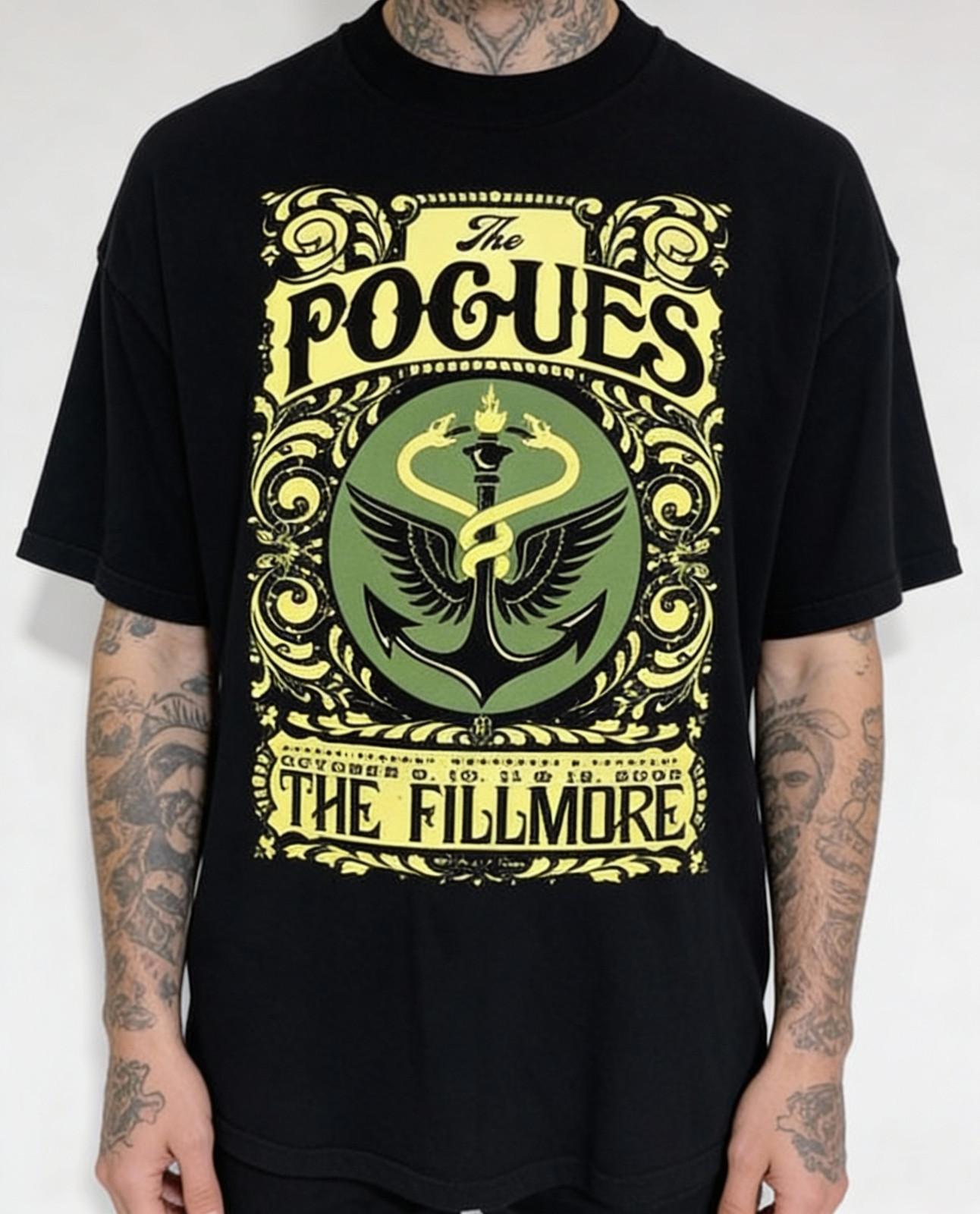 The Pogues Band Rock Tour T Shirt NWT S