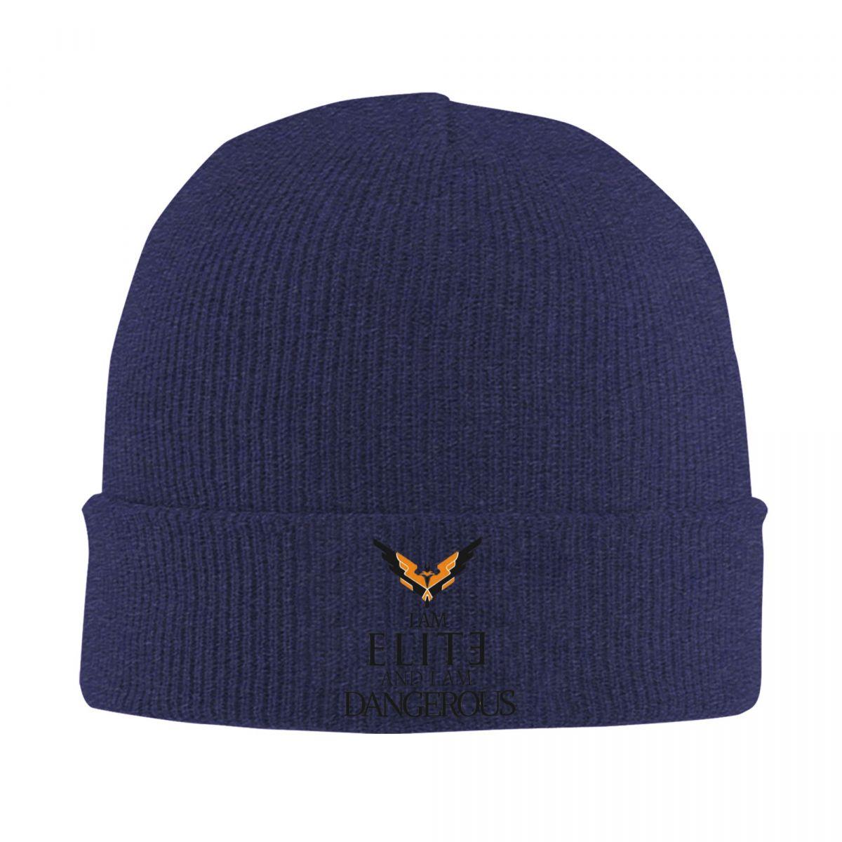 

Elite Dangerous Triple Elite Warm Knitted Cap Hip Hop Bonnet Hat Autumn Winter Outdoor Beanies Hats for Unisex Adult One Size