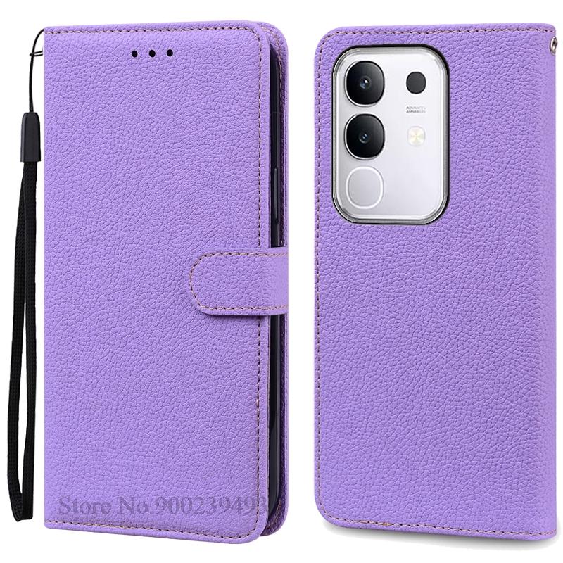 For Vivo Y29 Case Wallet Leather Flip Cover For Vivo Y29 Case Soft TPU Silicone Book Cover Phone Fundas Coque Etui