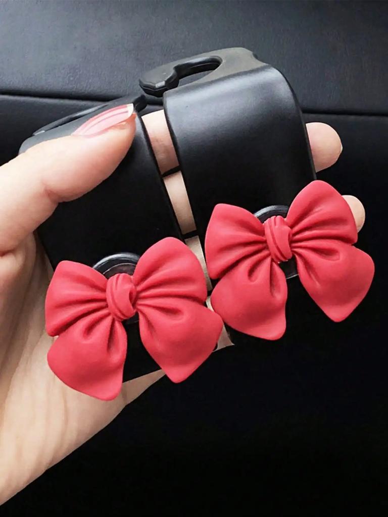 2Pcs Bow Car Rear Hook Creative Interior Car Hook Car Hook Car Hook Car Hook Car Seat Backrest Storage