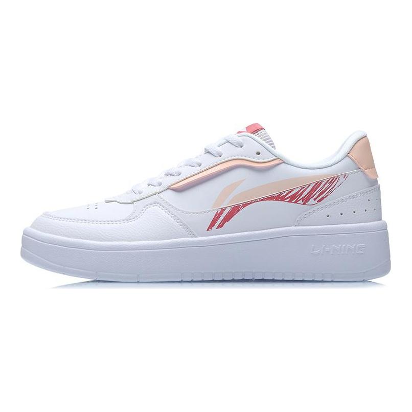 Li Ning Slip Resistant Breathable Lightweight Balance Abrasion Resistant Low Top Skateboard Shoes Women's AGCR198-2