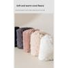 5-1 Pairs Winter Thick Coral Fleece Floor Socks, Men's and Women's Home Anti Slip Socks, Solid Color Boat Socks, Autumn and Winter Sleep Socks