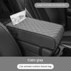 Car Armrest Cover Leather With Tissue Storage Memory Foam Height Pad Universal Auto Center Armrest Protective Cushion Support