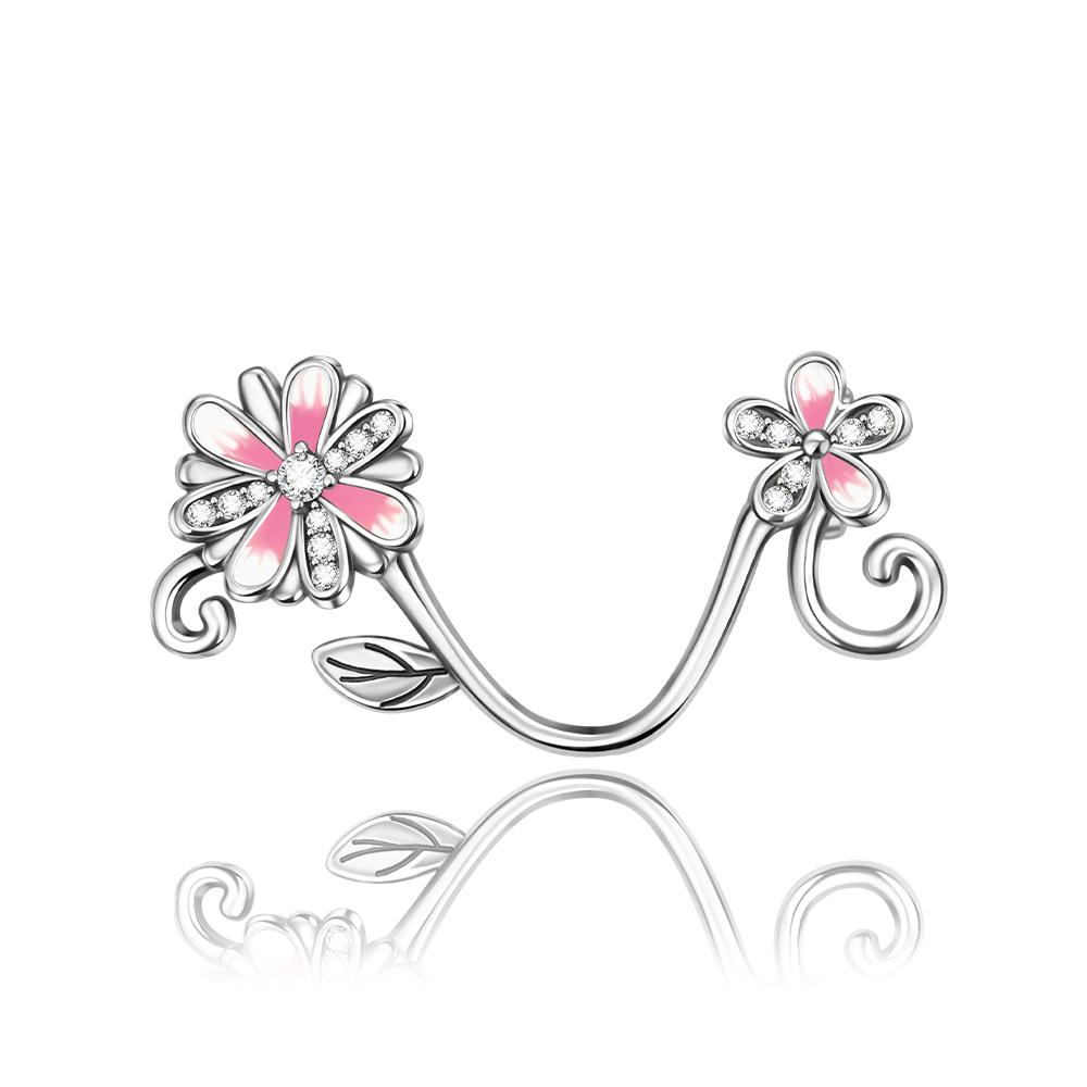 Colorful 925 Silver Butterfly Loves Flowers Beads & Beetle & Ladybug Dangle Charm Fits Bracelet Exquisite Pendant Gifts