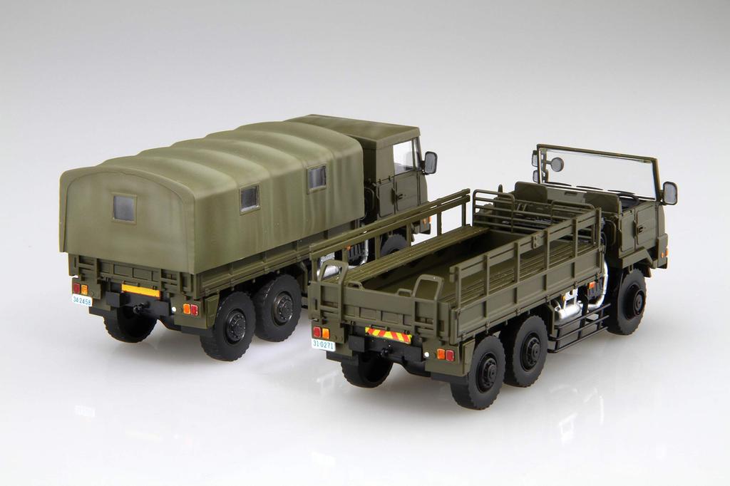 Fujimi Model Military Series 22 Japan Ground Force 3 Truck Plastic Model ML22 1/72 No. Self-Defense 1/2t (2-Car Set)