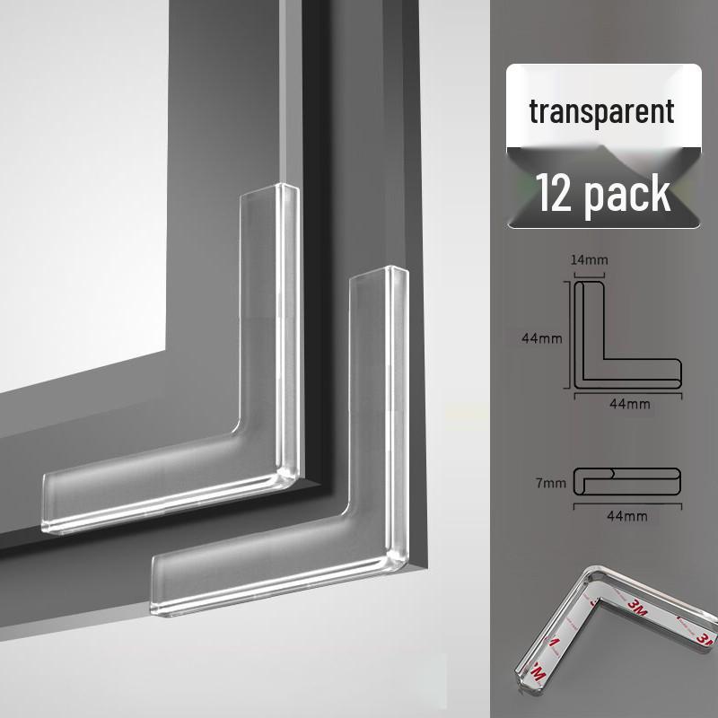 Aluminum Window Anti-Collision Silicone Corner Protector for Inward Opening Windows - Safety Right Angle Sleeve