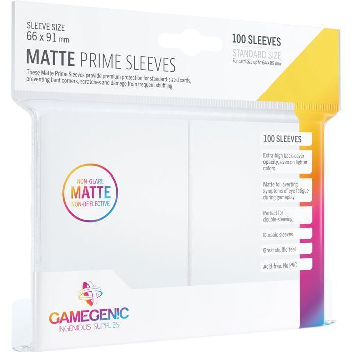 Gamegenic - GG1029 - GGS11029ML Matte Prime Sleeves (100-Pack), White