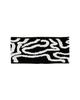 Dolzabi Contour Line Jacquard Logo Knit Hairband (Black)
