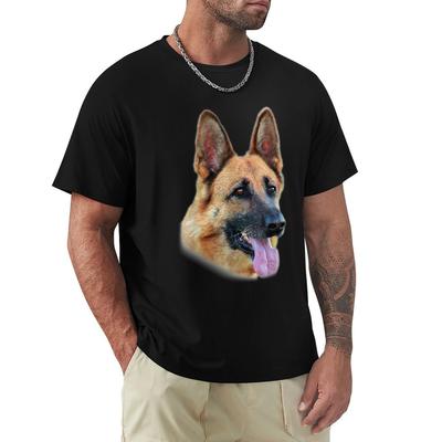 Gerunisex Shepherd Face Tshirt Outdoor Sports Lightweight Tee
