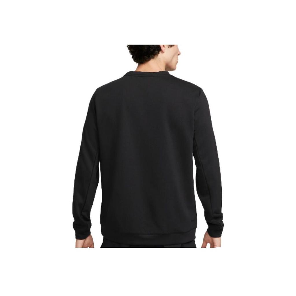 Nike Letter Print Crew Neck Straight Long Sleeve Sweatshirt Men sweatshirt Black FB5508-010