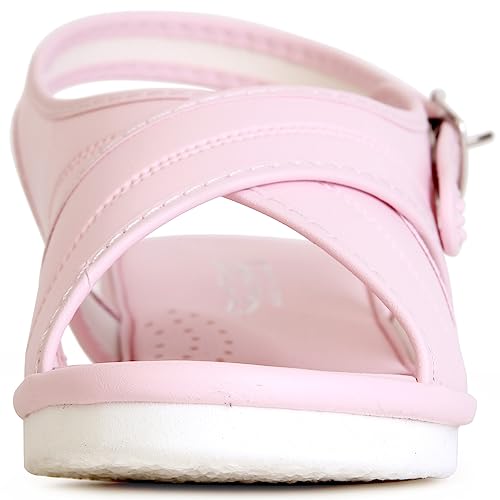 Wing Nurse WN7682 Women's Pink Large Nurse Sandals, Made In Japan, Comfortable To Wear