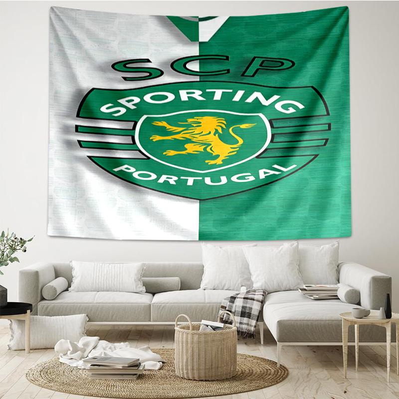 Sporting Cp Crest Emblem Tapestry Room Decoration Wall Hanging for Living Room Bedroom, dormitory, Birthday and Christmas gifts