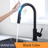 304 Stainless Steel Smart Touch Kitchen Sink Faucet Pull-out Hot And Cold Mixed Water Kitchen Tap Wash Basin Faucet