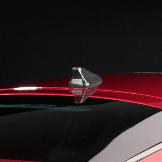 Real Carbon Fiber Shark Fin Antenna Cap Cover Trim For Kia Stinger 2018-