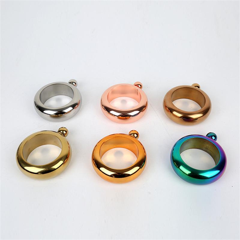3.5oz Portable Flagon Whiskey Vodka Wine Pot Hip Flask 304 SS bracelet ring  small Alcohol Drinking Bottle outdoor tools