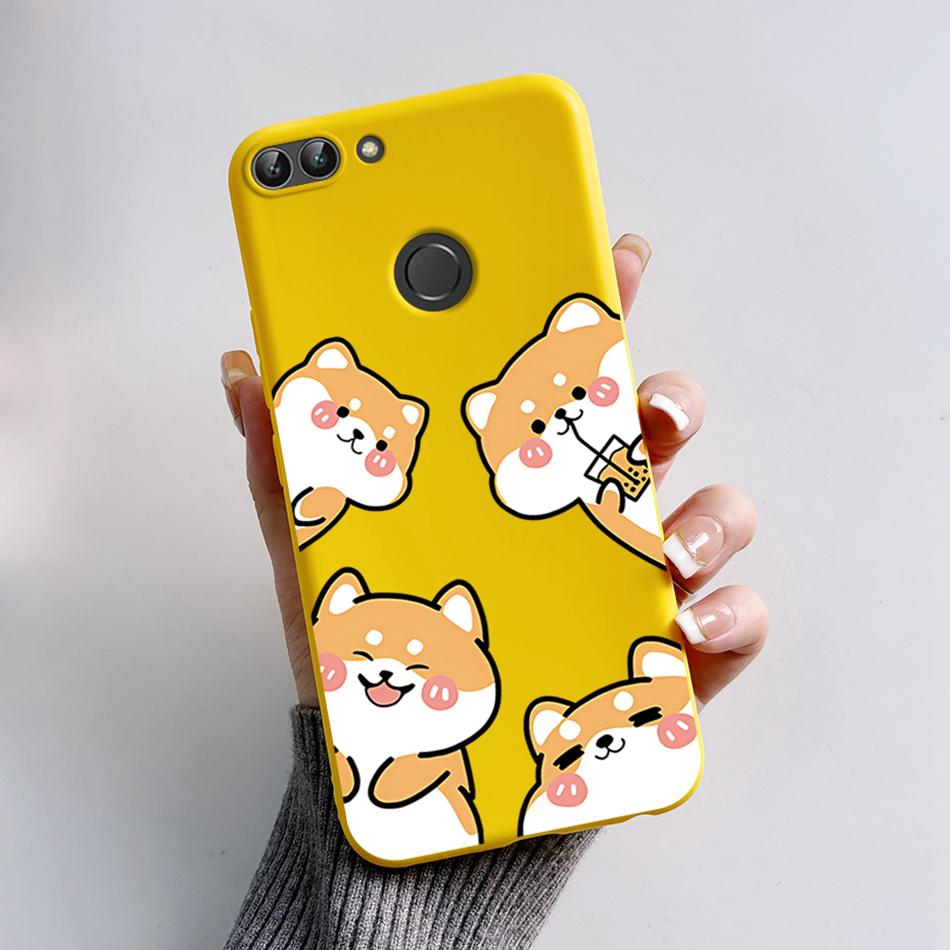 For Huawei P Smart 2018 Case Cute Cat Bear Cartoon Frog Soft Cover For Huawei P Smart FIG-LX1 5.65 Inch Case Coque Fundas Shell