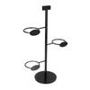 Cup Holder 3 Holes Black Appearance Iron Material Simple Stylish Cup Display Stand for Party