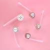 Reusable Drinking Dust Cap Silicone Straw Tips Cover Creative Silicone Straw Plug  Water Glass