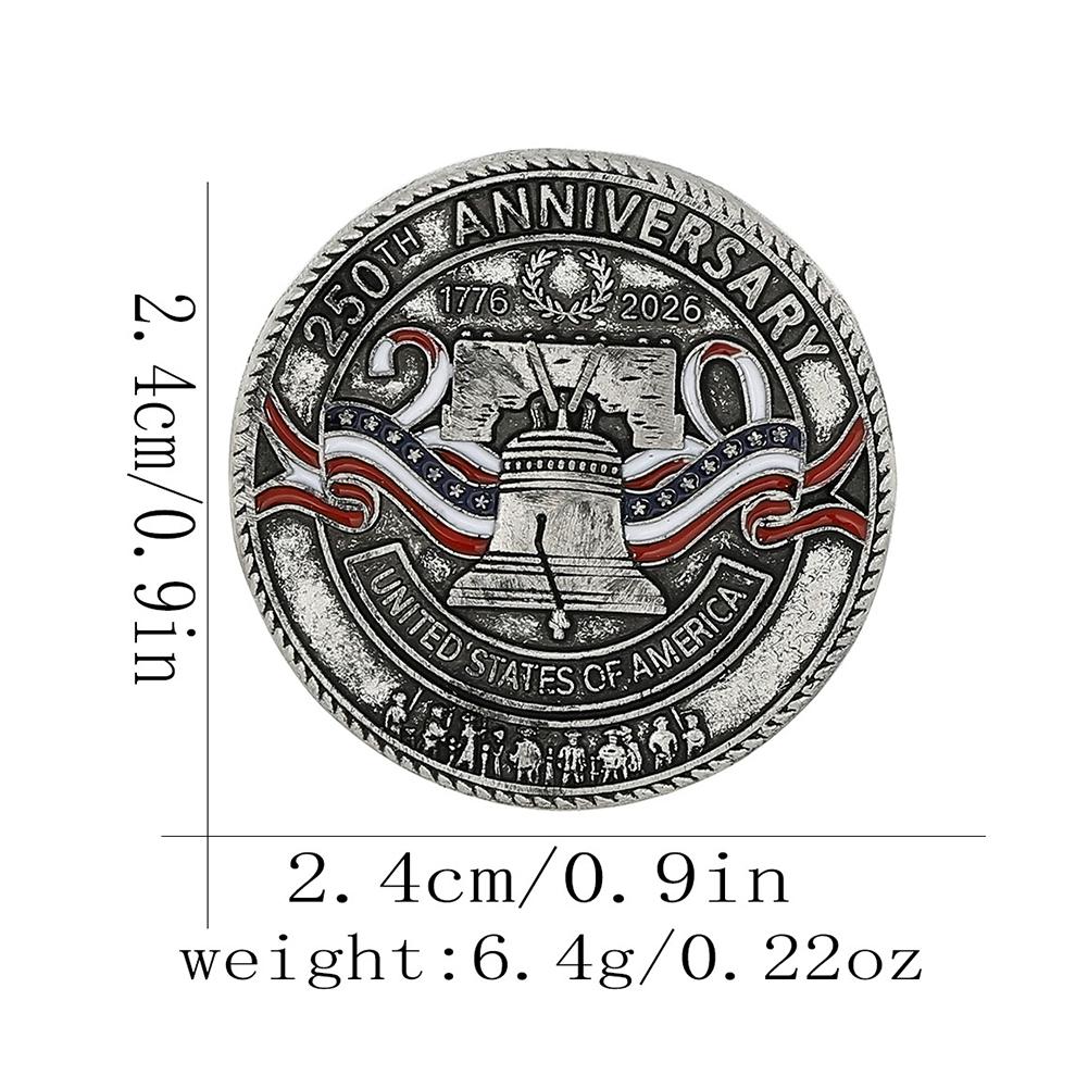 Us 250Th Anniversary Enamel Brooch Patriot Jewelry Stylish Pin For Men Women Us 250 Years Birthday Independence Day Gift