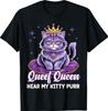 Funny Queef Queen Cat Inappropriate Dirty Adult Humor Jokes T-Shirt