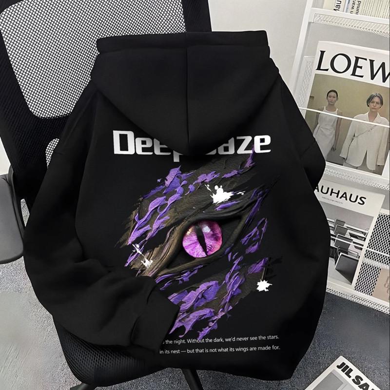 Мужская бархатная толстовка большого размера - Осень/Зима 2025 High Street Свободный крой Модный бренд Куртка 5XL