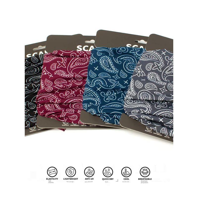 In Stock Hip Hop Sunscreen Scarf Motorcycle Riding Face Towel Men and Women Street Paisley Paisley Ice Silk Scarf Mask