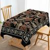 Paisley Flower Peony Household Anti-fouling Tablecloth Rectangular Coffee Table Waterproof and Oil-proof Fabric Mantel Mesa
