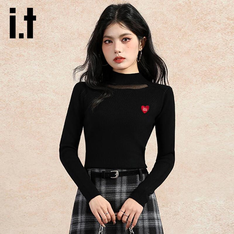 Izzue it Women's Long-Sleeve Mock Neck Pullover Knit Top