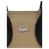 Lacoste Fashion Casual Minimalist PVC Tote Bag Shopping Bag Shoulder Crossbody Handbag Mini Women tote bags Beige Black NF4990ZP-Q31