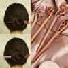 Fashion Carved  Handmade  Peachwood Styling Tools Chopstick Hair Stick Hair Accessories Hairpin