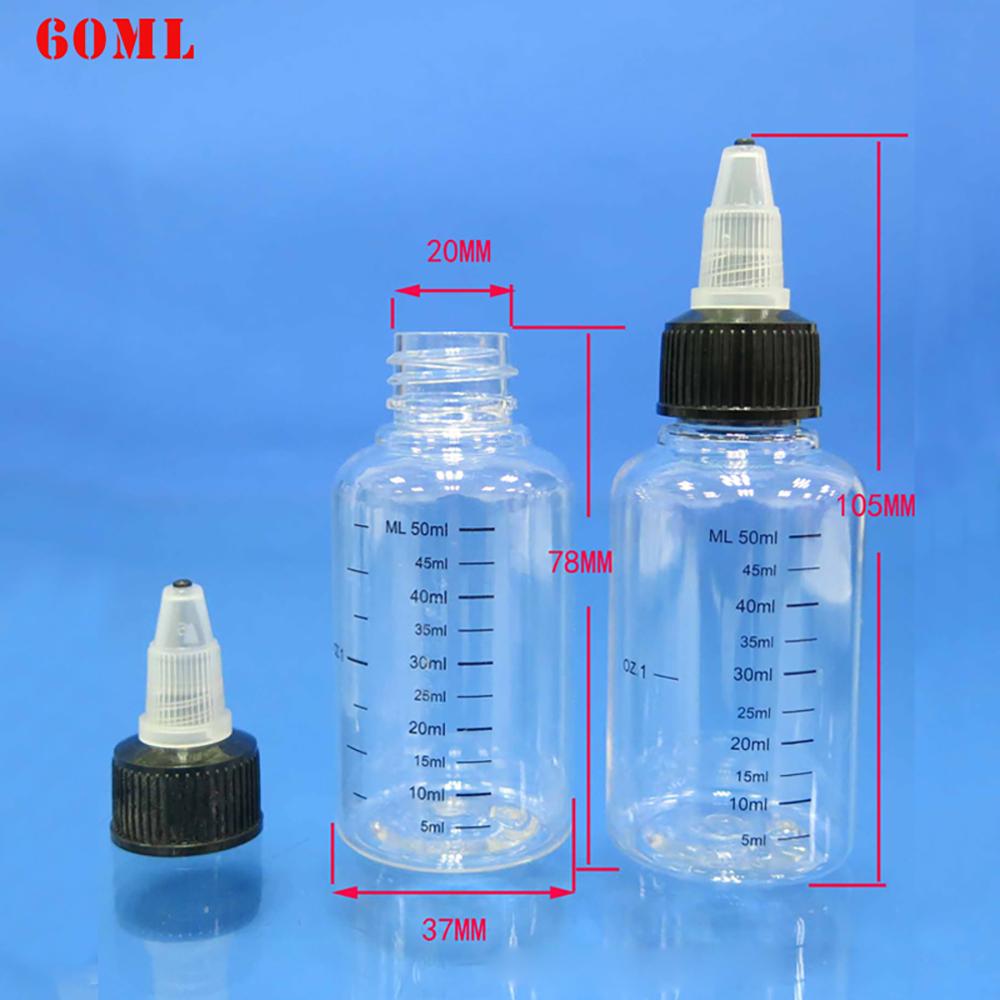 Pigment Container Squeezable Dropper Bottles Makeup Tools Tattoo Ink Bottles Refillable Bottles