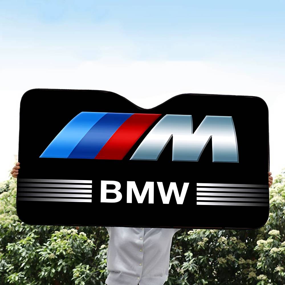 BBKG7 Luxury Sport Car B-BMWs Car Windshield Foldable Sun Shade Cover Block Reflector Portable Breathable Anti UV Protector Screen