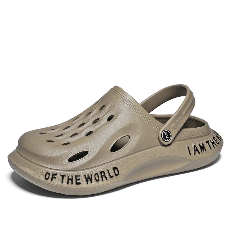 

Большие размеры 39-48 Мужские сабо Летние модные мужские сандалии EVA Мужские тапочки Летние пляжные сандалии Мужские кроссовки Мужские тапочки 40 хаки