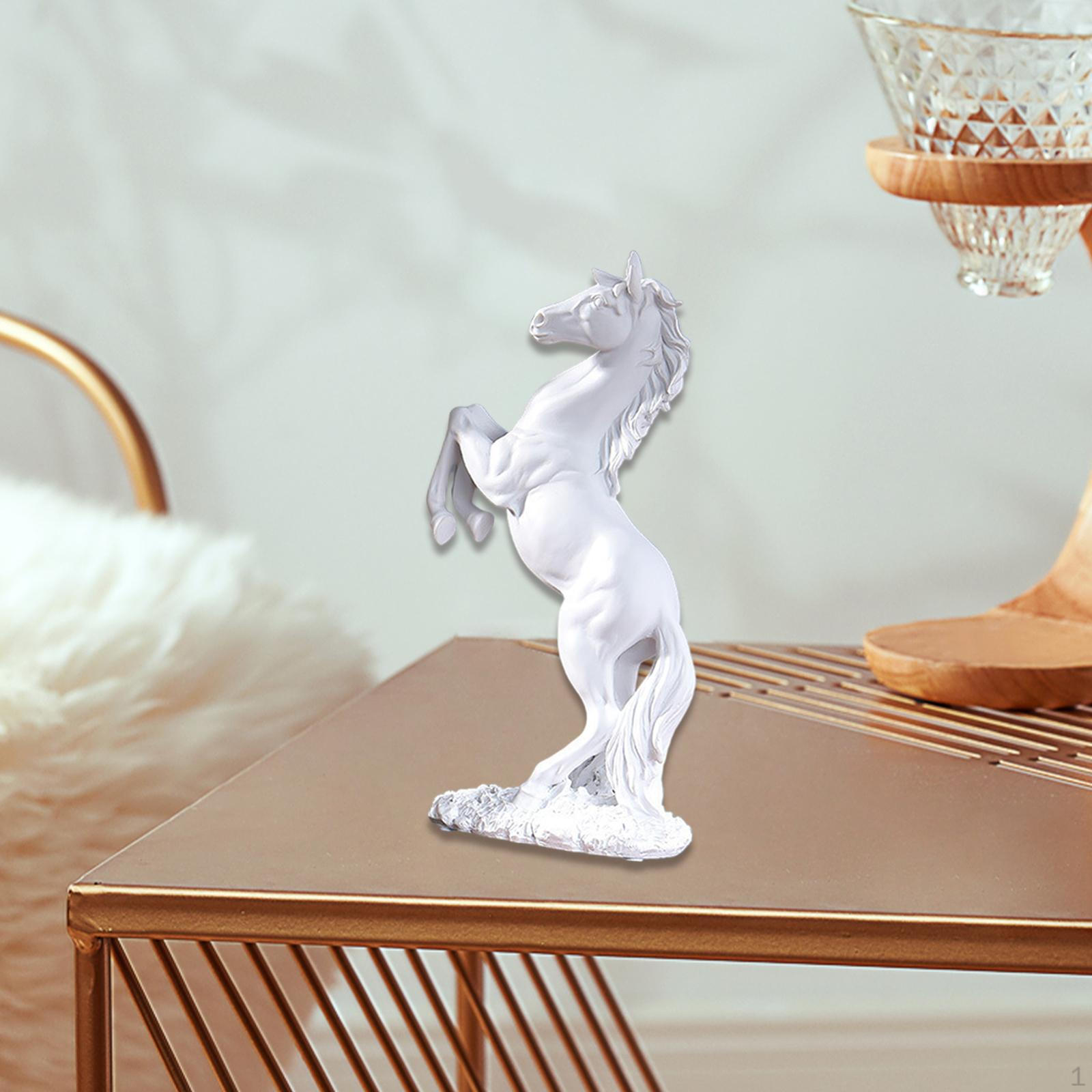 

Статуя лошади, настольное украшение, креативная скульптура, коллекционное животное белый
