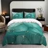 Marble Pattern Quilt Cover Three-Piece 3D Digital Printing Kit Grinding Quilt Cover Pillowcase Bedding