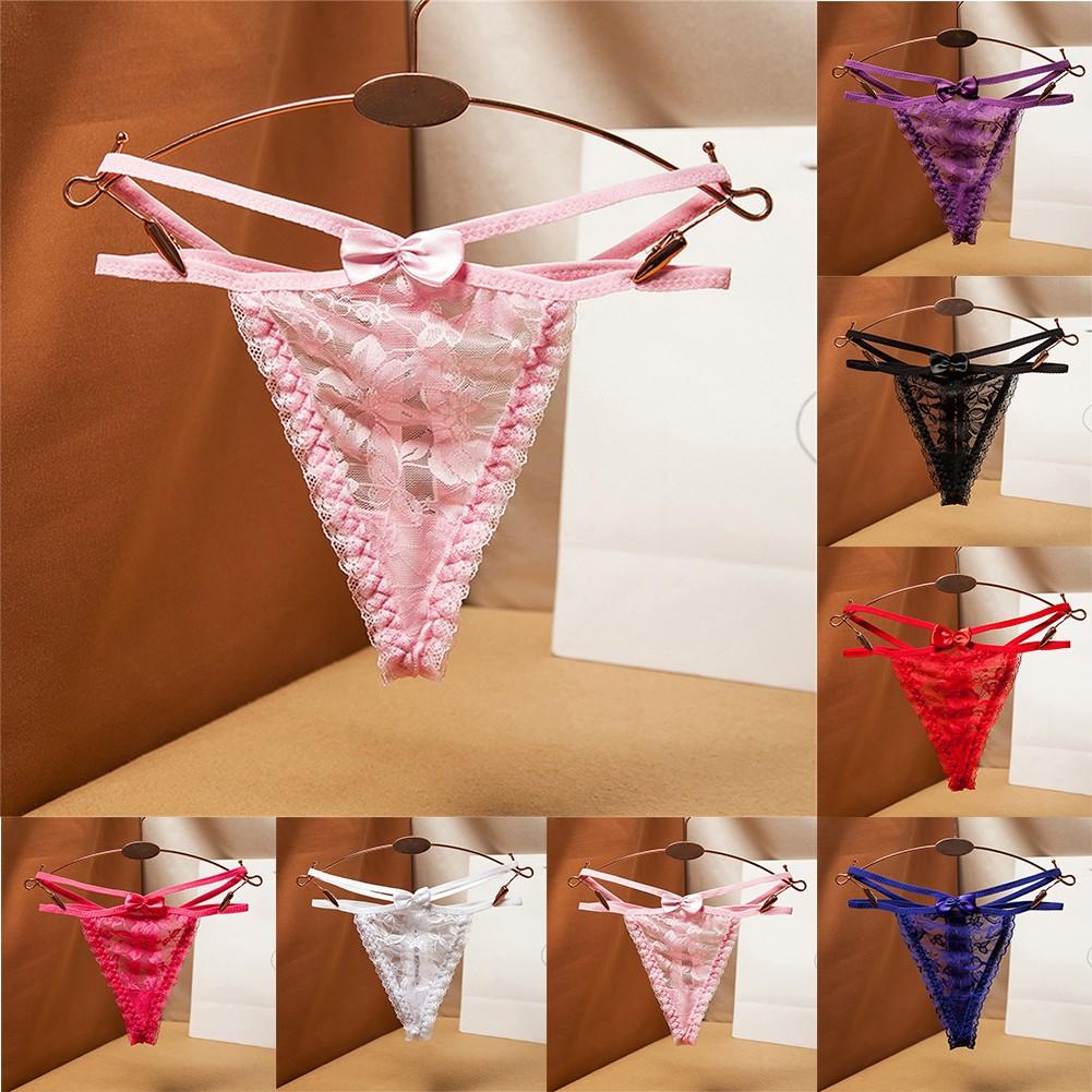 Sexy Low Rise Sheer Women\'s Thong Underwear Briefs