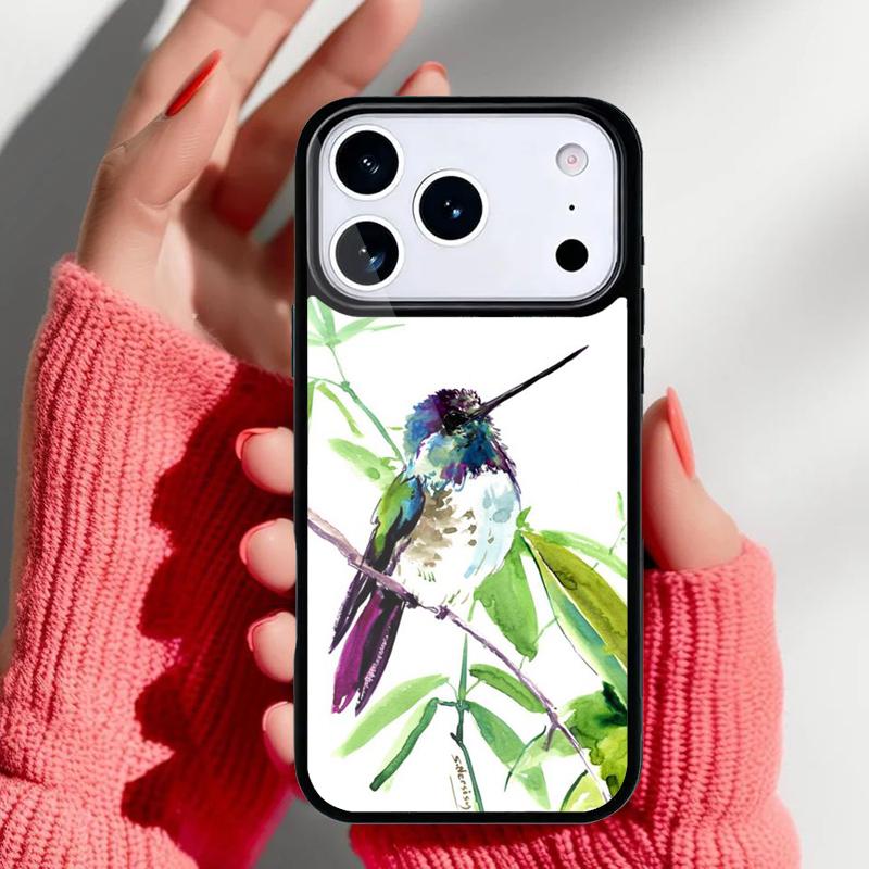Lovely Birds Hummingbird Phone Case for iPhone 17 16 15 14 13 Pro Max Back Cover for 12 11 Pro Coque