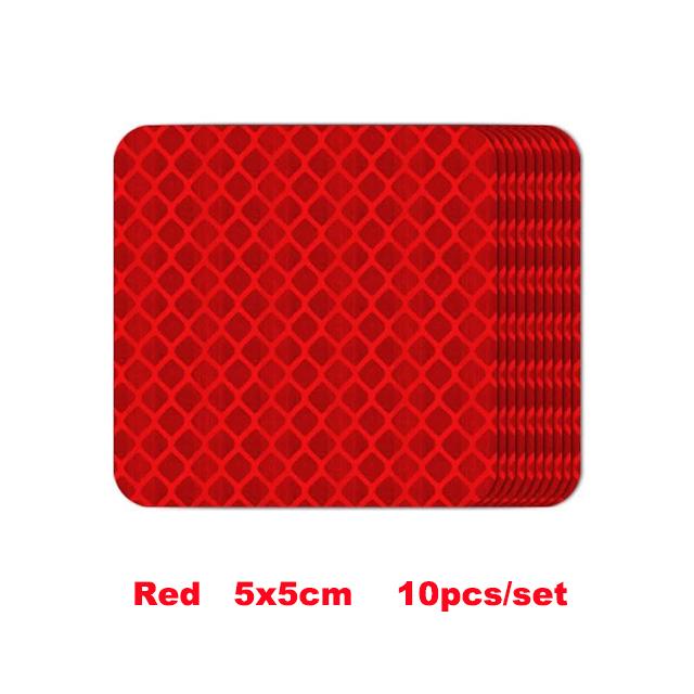 10 Stück Auto Reflektierender Streifen Warnaufkleber Für Bus Rucksack Fahrrad Baby Auto Wasserdicht Sicherheits Tür Aufkleber