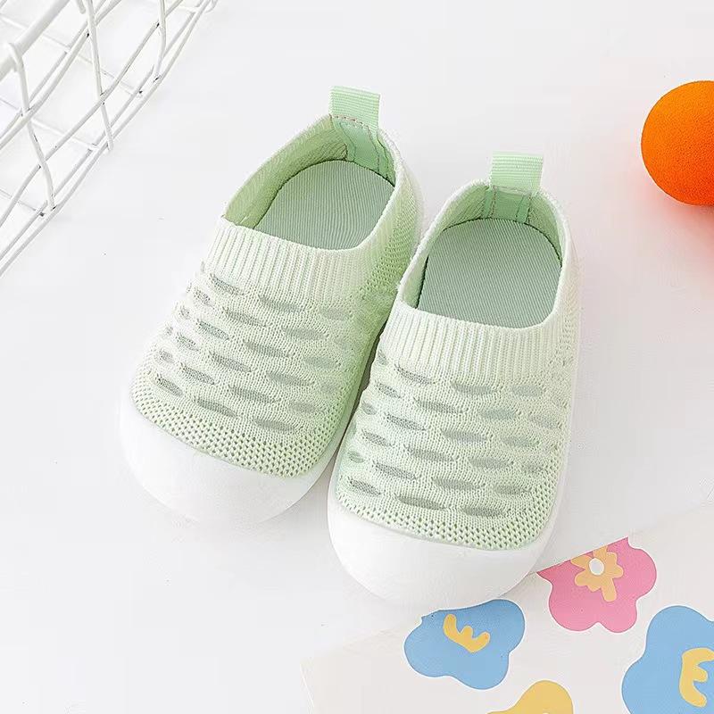 Scarpe da apprendimento estive in rete traspirante e morbide per bambine e bambini - Carine scarpe da casa con design antiscivolo per bambini