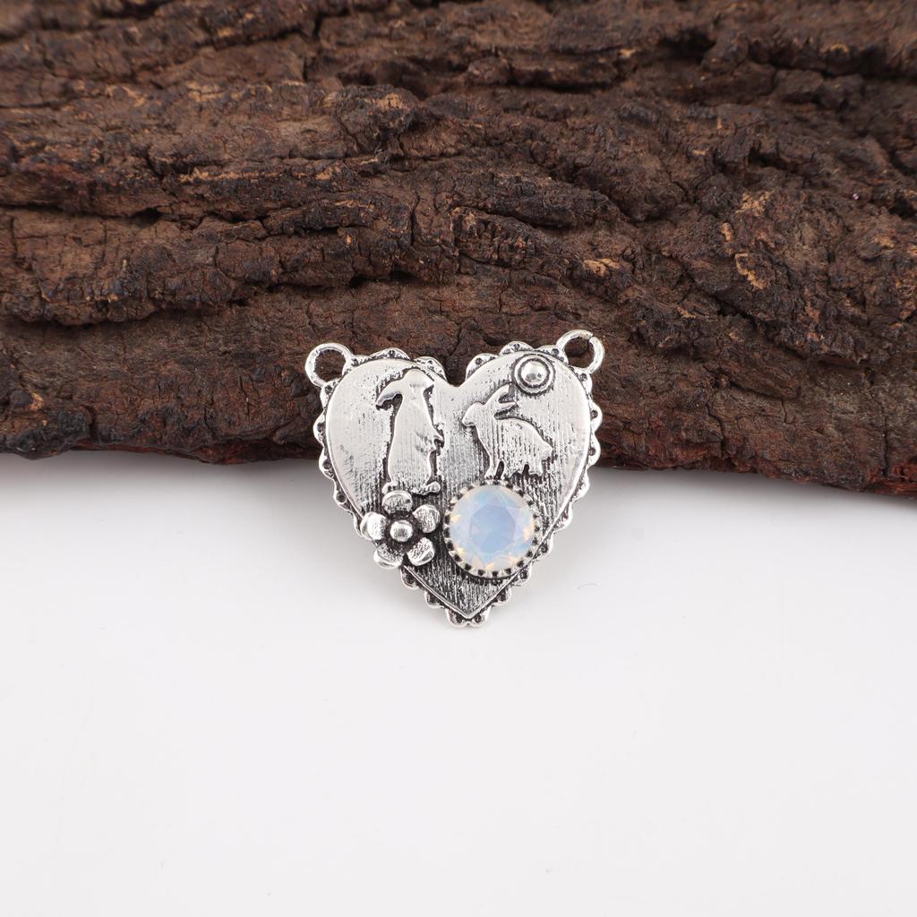 Milky Opal 925 Solid Sterling Silver Pendant, Handmade Gemstone Pendant Jewelry, Gifts For Wife Brand New Pendant
