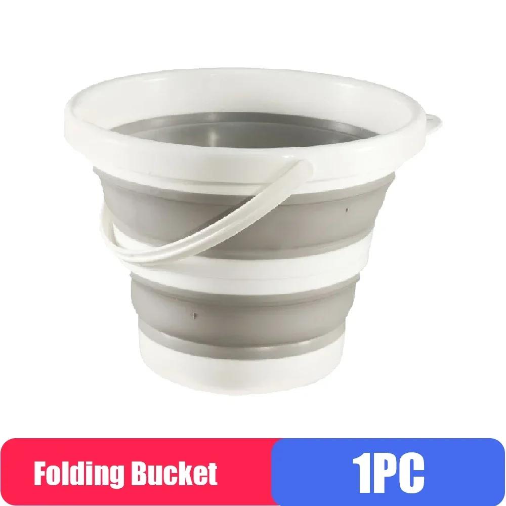 

Портативное складное ведро Складное ведро для рыбалки на открытом воздухе Кемпинга Домашнего хранения Ведро для рыболовных принадлежностей Многоцелевое