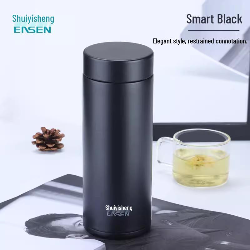Shuiyisheng 316 Stainless Steel Alkaline Insulated Cup with Micro-Electrolysis for Office and Outdoor Use U206 395ml чёрный