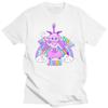 Kawaii Pastel Goth Cute Creepy Black Cat Tshirt Women Summer XS-4XL Tops Creative Pattern Personalized Street Tee Y2k