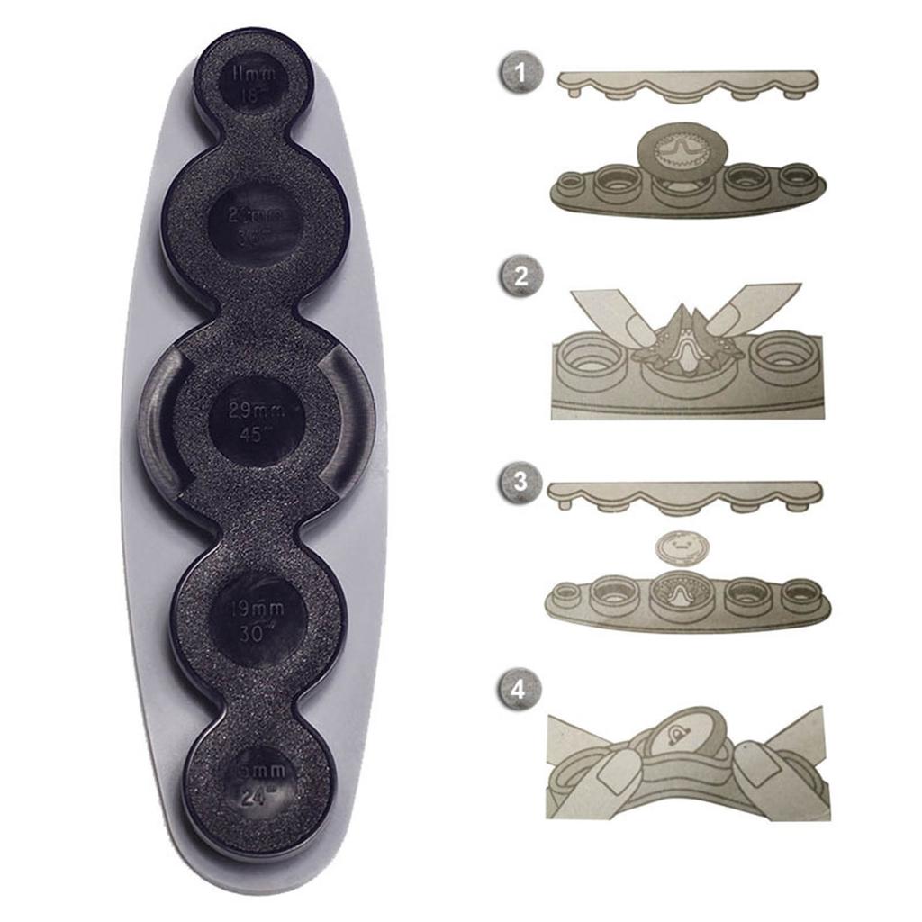 Universal Tool for Cover Buttons DIY Cloth Buttons Help Make Own Covered Buttons Size: 11mm 15mm 19mm 23mm 29mm